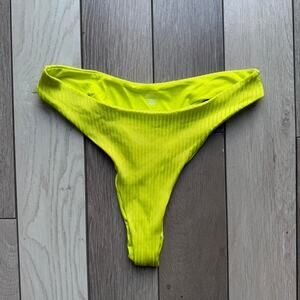 Neon yellow monday swimwear bikini